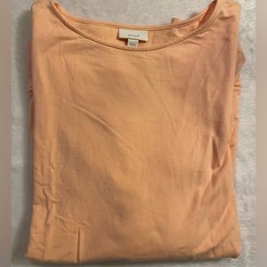 Pure Jill-tunic large, peach color, long sleeve